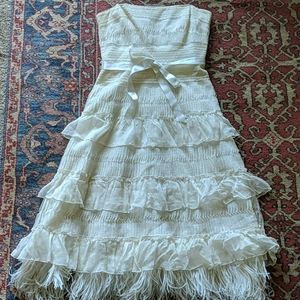 🎉HP🎉 Max Azria lace and feather dress